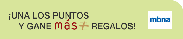 Una los puntos y ganes m�s regalos. MBNA